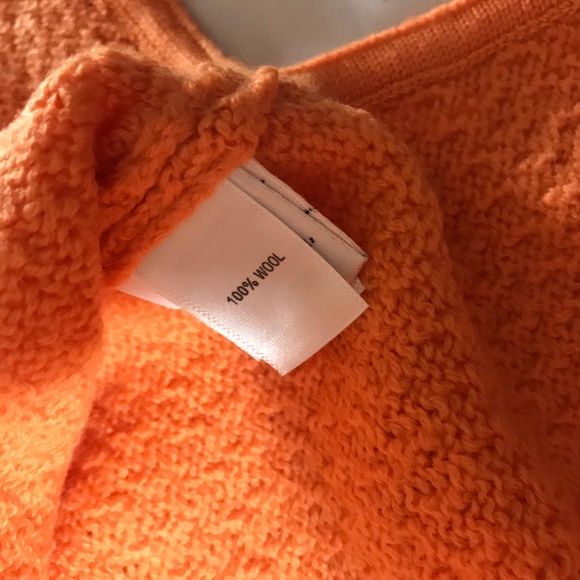 St. John Yellow Label Bright Orange Wool Sweater - Picture 4 of 6